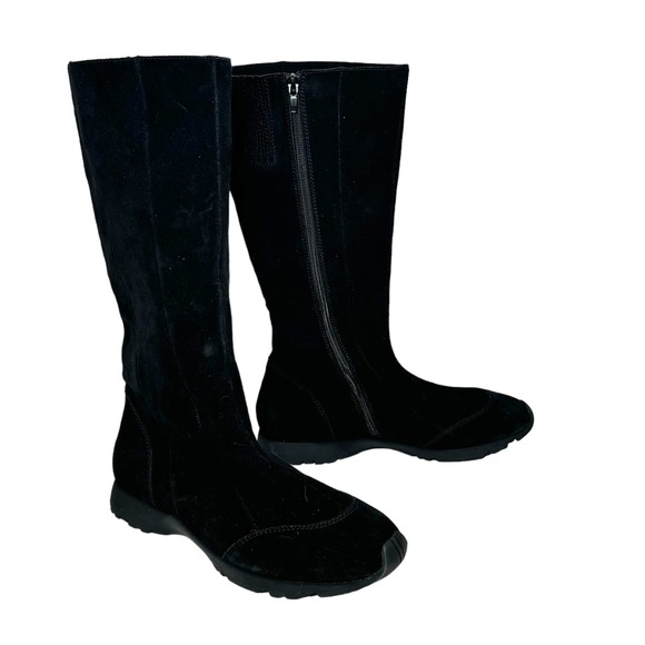 Jeffrey Campbell Endurance Black Suede Flat boots women's size 9.5 NEW $325 - Picture 5 of 8